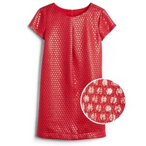 Jacquard Metallic Pleated Dress